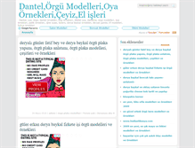 Tablet Screenshot of dantelorguleri.com